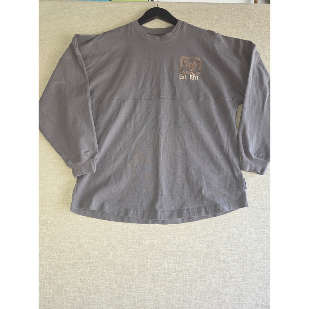 Disney Parks Spirit Jersey Walt Disney World Rose Gold Sequin Gray Small S